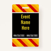 Eyecatching "Event Official Badge" Badge (Achterkant)