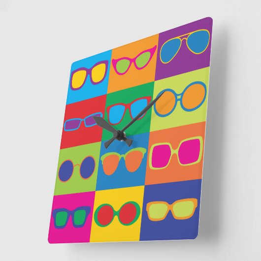 Eyeglassecheckboard Vierkante Klok (Hoek)