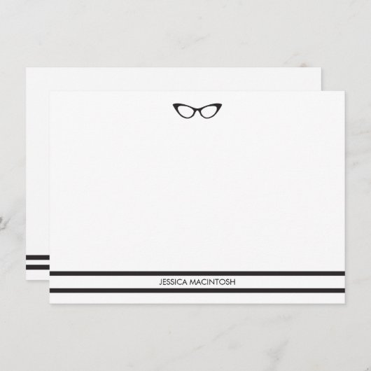 Eyeglassekaarten Notitiekaartje (Voorkant / Achterkant)