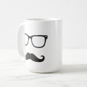 Eyeglassen en Mustache Mok (Voorkant links)