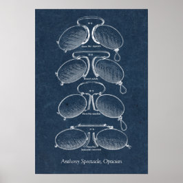  eyeglassen Oogarts of Opticiens Kantoor Poster