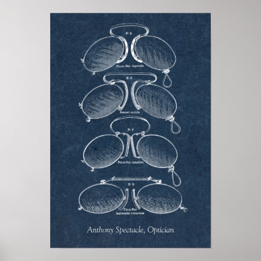 eyeglassen Oogarts of Opticiens Kantoor Poster (Voorkant)