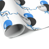 Eyeglassen op ballonvaarding cadeaupapier (Rol Hoek)