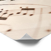 Eyeglassen op vel muziek poster (Hoek)