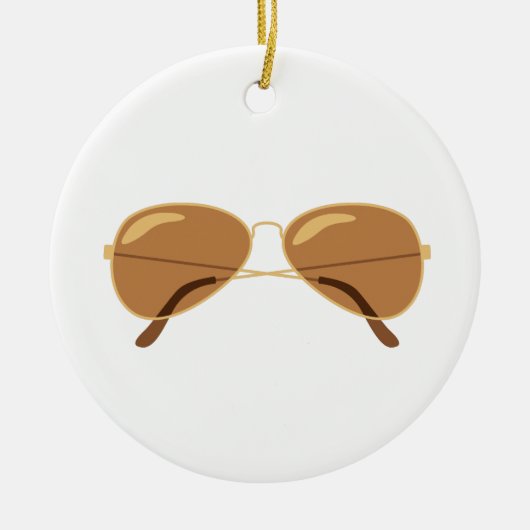 Eyeglassen van politie keramisch ornament (Voorkant)