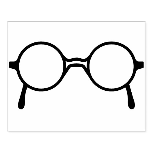 Eyeglassen van pottenachtige elzen Kunststempel Rubberstempel (Afrduk)