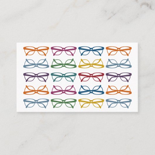 Eyeglassenoptometrische Visitekaartjes (Voorkant)