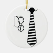 EyeglassenStropdas Keramisch Ornament (Voorkant)