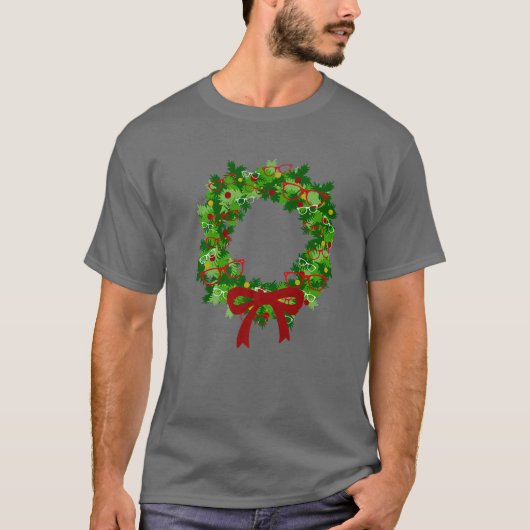 Eyeglasses kerstmis Optometry Optician Chr T-shirt (Voorkant)