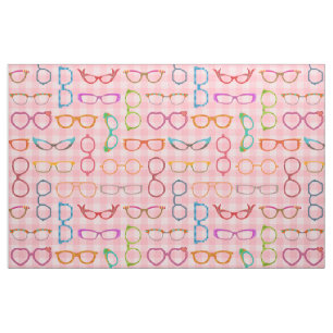 Eyeglasses Retro Modern Hipster met Roze Gingham Stof