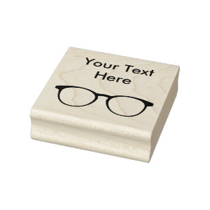 Eyeglasses Simple Business Rubber Stampen Rubberstempel