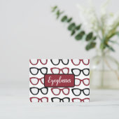 Eyeglasses Spectacles Specs Glasses Optometrist Visitekaartje (Staand voorkant)