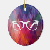 Eyeglassfuncties Pictograaf Keramisch Ornament (Links)