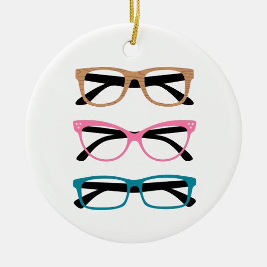 Eyeglassoorten Keramisch Ornament (Voorkant)