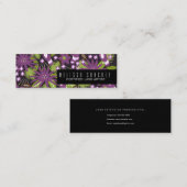 Eyelash Artist Extensions werpen tropische kunsten Mini Visitekaartje (Voorkant / Achterkant)