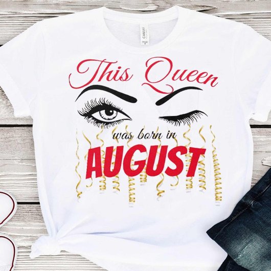 Eyelash Birthday Queen 18th | 21e | 30e | 40e T-shirt
