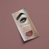 Eyelash Brow Makeup Logo QRCode Lip Roos Huid Visitekaartje