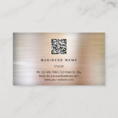 Eyelash Brow Microblade. QR CODE Logo Roos roky Visitekaartje (Achterkant)