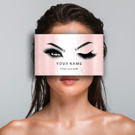 Eyelash Brow Microblade. QR CODE Logo Zilver grijs Visitekaartje