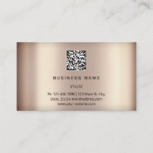 Eyelash Brows Microblade Hair QRCODE Logo Roos Visitekaartje (Achterkant)