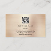 Eyelash Brows Microblade. QR CODE Logo Blush Visitekaartje (Achterkant)