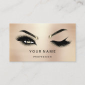 Eyelash Brows Microblade. QR CODE Logo Blush Visitekaartje (Voorkant)