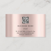Eyelash Brows Microblade. QR CODE Logo Confetti Visitekaartje (Achterkant)
