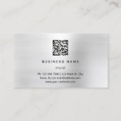 Eyelash Brows Microblade. QR CODE Logo grijs Visitekaartje (Achterkant)