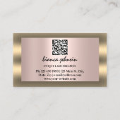 Eyelash Brows Microblading QRCODE Logo omlijst Roo Visitekaartje (Achterkant)