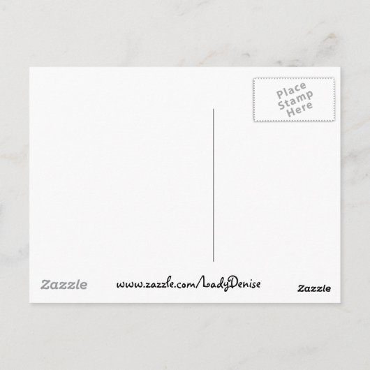 Eyelash DIVA - "LASH OUT!" Briefkaart (Achterkant)