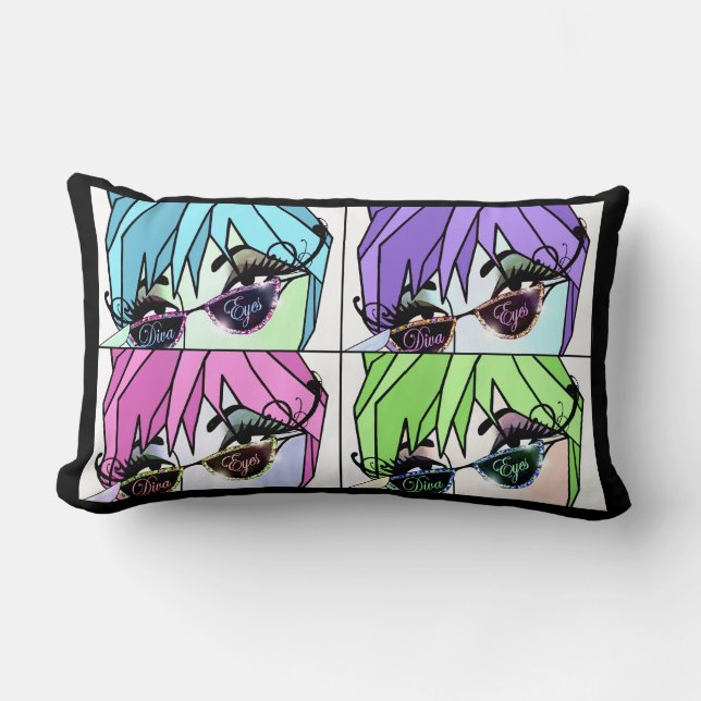 Eyelash Divas Kussen (Voorkant)