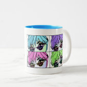 Eyelash Divas Lash uit! Tweekleurige Koffiemok (Voorkant rechts)