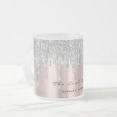 Eyelash ExAttentie Beauty Roos Spark Makeup Grey Matglas Koffiemok (Voorkant links)