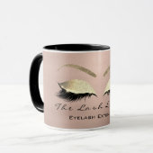 Eyelash ExAttentie Beauty Studio Coffe Eye Glitter Mok (Voorkant links)