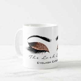 Eyelash ExAttentie Beauty Studio Coffe Glitter Koffiemok
