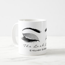 Eyelash ExAttentie Beauty Studio Gray SilverGlitte Koffiemok