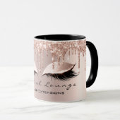 Eyelash ExAttentie Beauty Studio Roos Vonk Glitter Mok (Voorkant rechts)