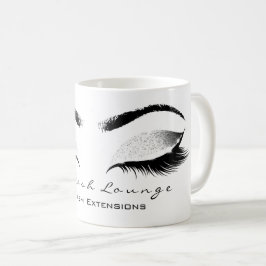 Eyelash ExAttentie Beauty Studio White Grey Glitte Koffiemok