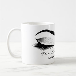 Eyelash ExAttentie Beauty Studio White Grey Glitte Koffiemok