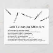 Eyelash Extension Aftercare Handgetekende minimali Flyer (Voorkant)