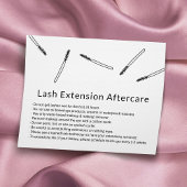 Eyelash Extension Aftercare Handgetekende minimali Flyer