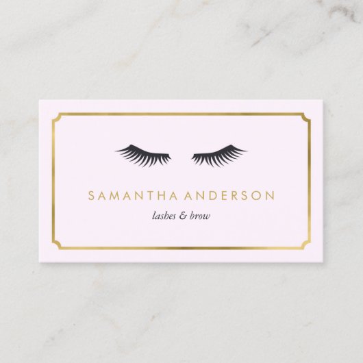 Eyelash Extension, bouillon, schoonheidsmiddelen v Visitekaartje (Voorkant)