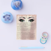 EYELASH EXTENSION CONSENT, RELEASE AND WAIVER Drip Flyer (Enkel)