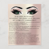 EYELASH EXTENSION CONSENT, RELEASE AND WAIVER Gree Flyer (Voorkant)