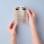 EYELASH EXTENSION CONSENT, RELEASE AND WAIVER Roos Flyer (Hand)