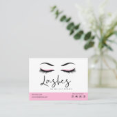 Eyelash Extension Instructions Nazorg Lash Logo Visitekaartje (Staand voorkant)