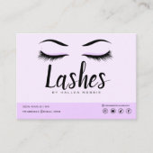 Eyelash Extension Instructions Nazorg Lash Logo Visitekaartje (Voorkant)