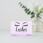 Eyelash Extension Instructions Nazorg Lash Logo Visitekaartje (Staand voorkant)