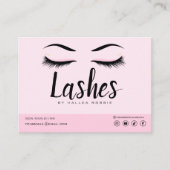 Eyelash Extension Instructions Nazorg Lash Logo Visitekaartje (Voorkant)