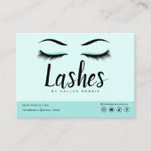 Eyelash Extension Instructions Nazorg Lash Logo Visitekaartje (Voorkant)